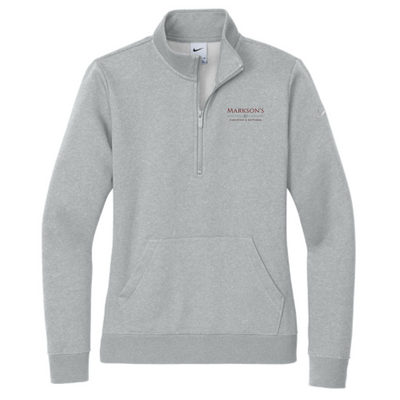 MarksonsFurniture - Nike Ladies Club Fleece Sleeve Swoosh 1/2-Zip