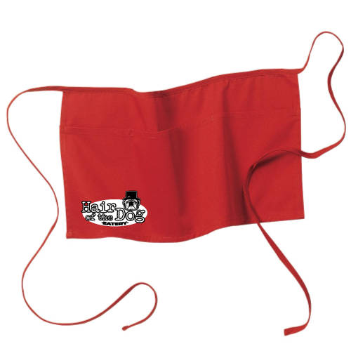 HairoftheDog Port Authority Waist Apron with Pocket - Red