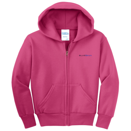 BlueSwan - Port & Company Youth Full-Zip Hooded Sweatshirt
