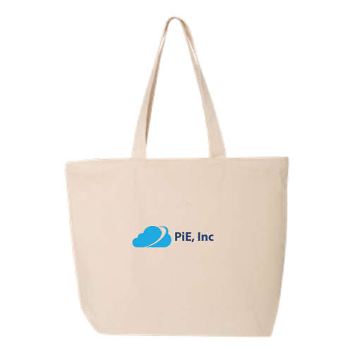 PiE - 24.5L Canvas Zippered Tote - Light