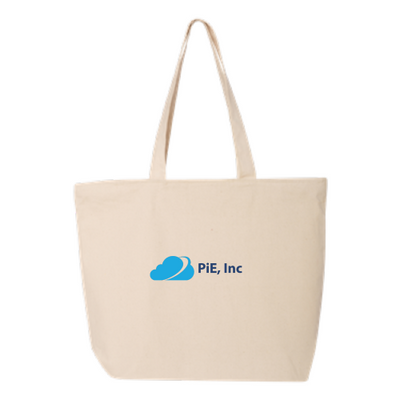 PiE - 24.5L Canvas Zippered Tote - Light