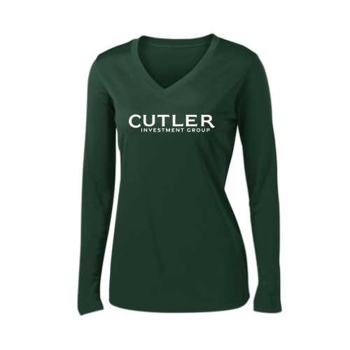 CutlerIG Sport Tek Ladies Long Sleeve V Neck Competitor Tee