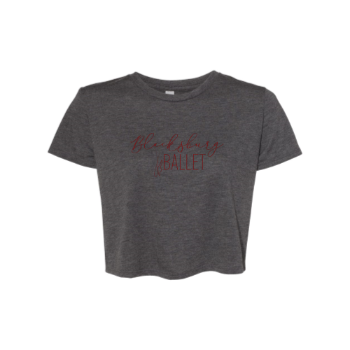 BlacksburgBallet - Ladies Flowy Cropped T-Shirt