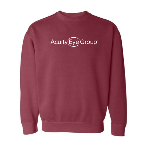 AcuityEyeGroup - Pigment-Dyed Crewneck Sweatshirt - Printed