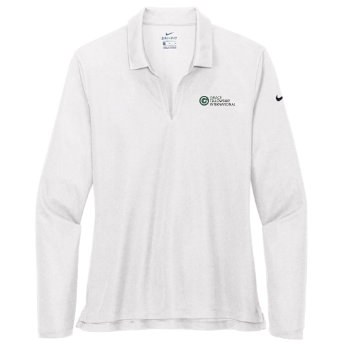 GraceFellowshipInt - Nike - Ladies Dri-FIT Long Sleeve Polo