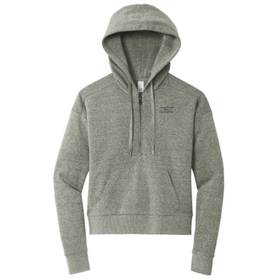 LivingForward - District Women's Perfect Tri Fleece 1/2-Zip Pullover