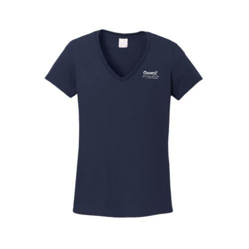 Cornwall Plumbing & Heating - Gildan Ladies Heavy Cotton 100% Cotton V-Neck T-Shirt