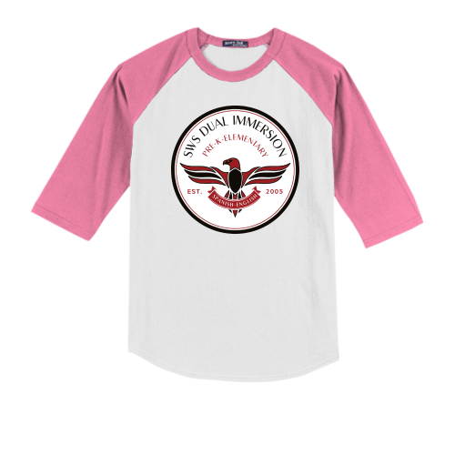 White/ Bright Pink