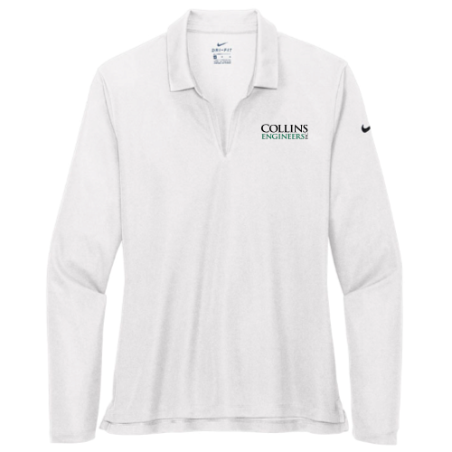 CollinsEngineersInc - Nike - Ladies Dri-FIT Long Sleeve Polo - v2