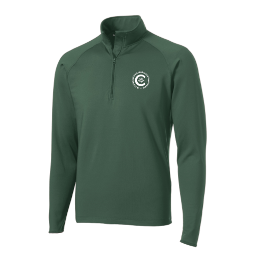 Cutler new - Sport-Tek Men's Sport-Wick Stretch 1/2-Zip Pullover - Forest Green