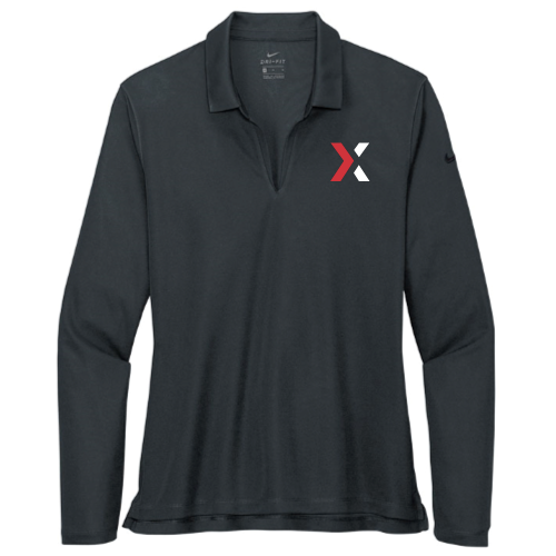 Lotlinx - Nike Ladies Dri-FIT Micro Pique 2.0 Long Sleeve Polo v1