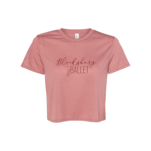 BlacksburgBallet - Ladies Flowy Cropped T-Shirt