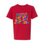 FerrisCoffee - Youth Premium Short Sleeve Crew - YOUTH - Warp Colorful