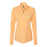 AvoInc - Women's 3-Stripes Quarter-Zip Sweater Light