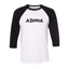 Asnoa - BELLA+CANVAS Unisex 3/4-Sleeve Baseball Tee