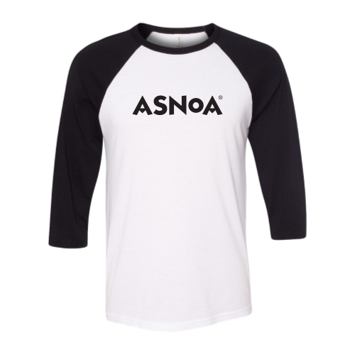 Asnoa - BELLA+CANVAS Unisex 3/4-Sleeve Baseball Tee