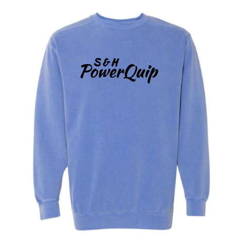 S&HPowerquip - Pigment-Dyed Crewneck Sweatshirt