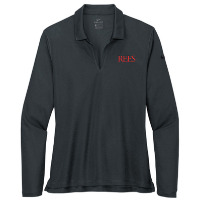 REES - Nike - Ladies Dri-FIT Long Sleeve Polo v1