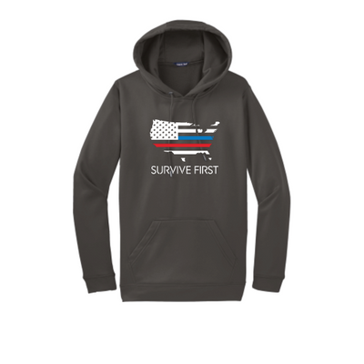 SurviveFirst -  Sport-Tek Sport-Wick Fleece Hooded Pullover
