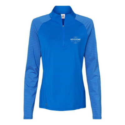 KeystoneAudiology - Women's Stripe Block Quarter-Zip Pullover