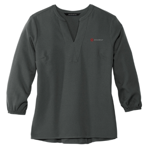 INNERGY - MERCER+METTLE Women's Stretch Crepe 3/4-Sleeve Blouse MM2011