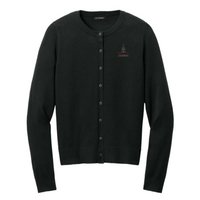 PinkertonIT - Port Authority Women’s Easy Care Crewneck Cardigan Sweater