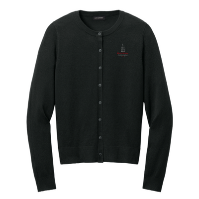 PinkertonIT - Port Authority Women’s Easy Care Crewneck Cardigan Sweater