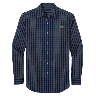Navy Blazer/ White Grid Check