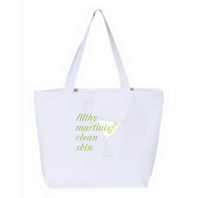 JamesStreetMedSpa - 24.5L Canvas Zippered Tote