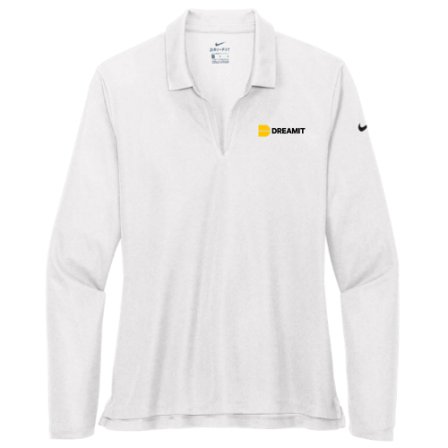 Dreamit Ventures - Nike Ladies Dri-FIT Long Sleeve Polo - v2