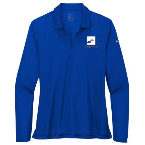 Sunset Creek Realty - Nike Ladies Dri-FIT Micro Pique 2.0 Long Sleeve Polo v1