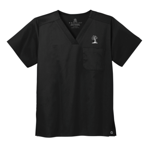 EssentialSpeech - WonderWink Unisex WorkFlex Chest Pocket V-Neck Top