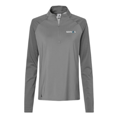 Servos.io -Women's Stripe Block Quarter-Zip Pullover