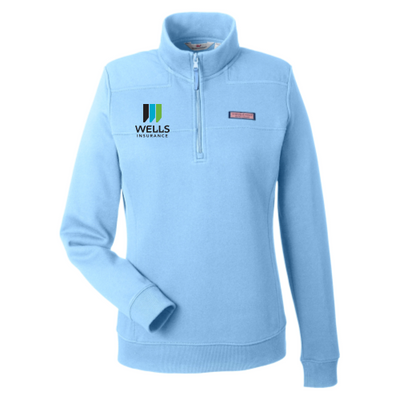 Wells Insurance - Vineyard Vines Women’s Collegiate Shep Quarter-Zip Sweatshirt