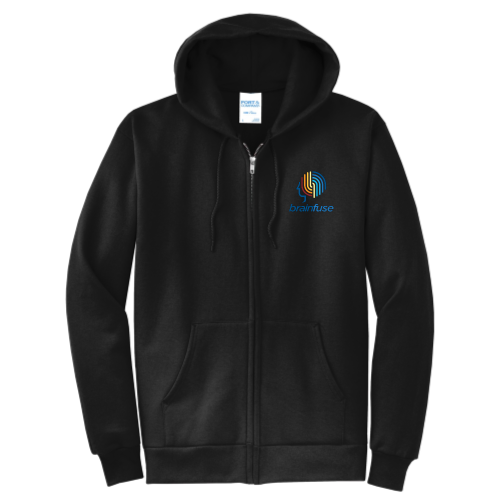 Brainfuse - Port & Company Classic Full-Zip Hooded Sweatshirt