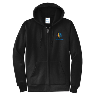 Brainfuse - Port & Company Classic Full-Zip Hooded Sweatshirt