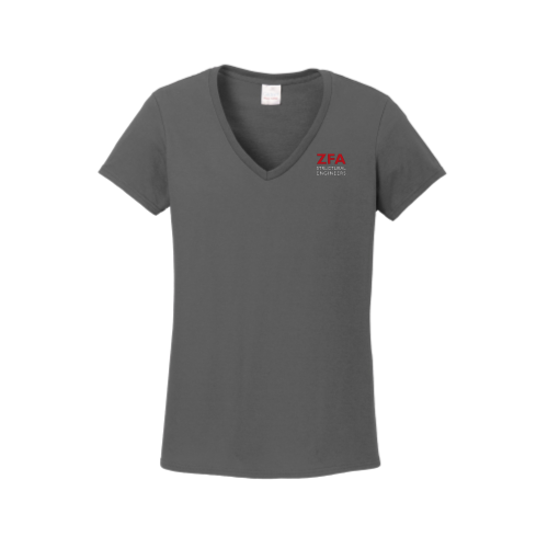 ZFA - Gildan Ladies Heavy Cotton 100% Cotton V-Neck T-Shirt
