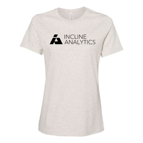 Incline Analytics - Women's Relaxed Fit Heather CVC Tee v1