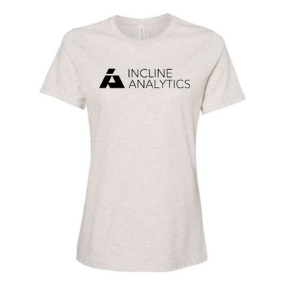 Incline Analytics - Women's Relaxed Fit Heather CVC Tee v1