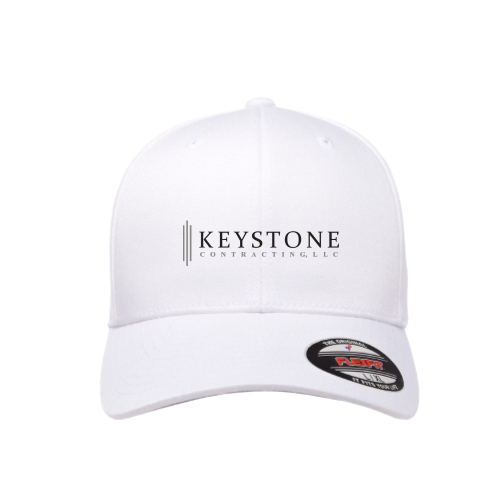 KeystoneContracting - Flexfit Hat 6277 - White / Orange