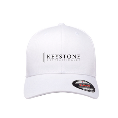 KeystoneContracting - Flexfit Hat 6277 - White / Orange