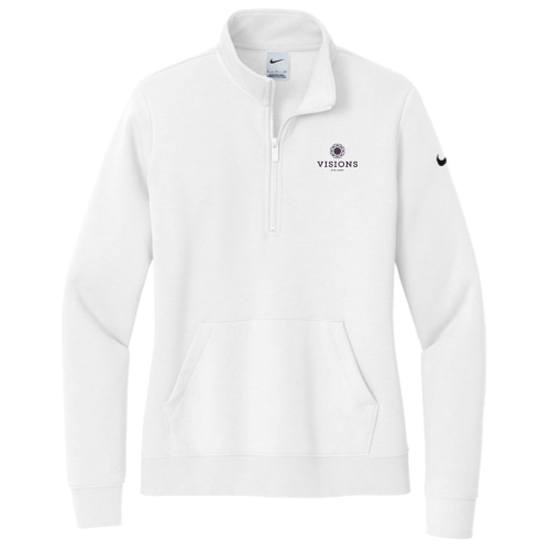 SDVisions - Nike Ladies Club Fleece Sleeve Swoosh 1/2-Zip "Eye Care"
