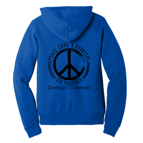 ZiaTaqueria - Unisex Poly/Cotton Hooded Pullover Sweatshirt