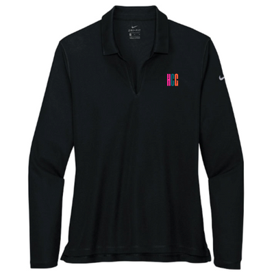 HCG - Nike - Ladies' Dri-FIT Long Sleeve Polo - Black