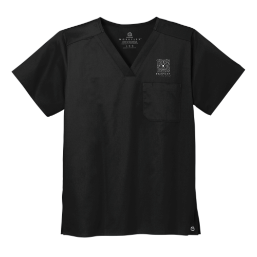 PremierEyeCareGroup - WonderWink Unisex WorkFlex Chest Pocket V-Neck Top v1