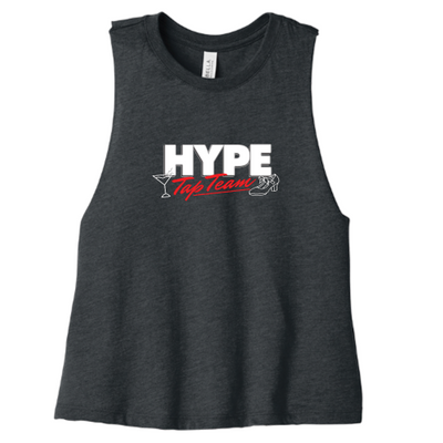 Hype Tap Team - BELLA+CANVAS Women's Racerback Cropped Tank - v1