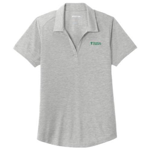 FinancialConcepts - Sport-Tek Ladies PosiCharge Tri-Blend Wicking Polo