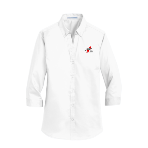 GCC - Port Authority Ladies 3/4-Sleeve SuperPro Twill Shirt - v2