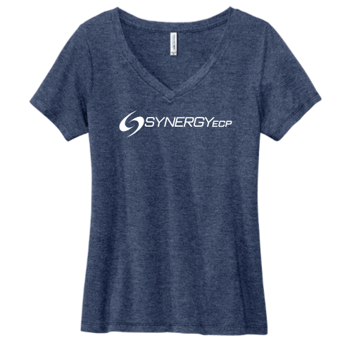 SynergyECP - Volunteer Knitwear Women's Daily V-Neck Tee USA-Made - v1