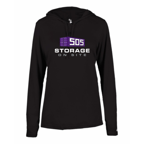 SOS - B-Core L/S Women's Hood Tee